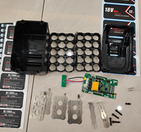 BMS équilibré de haute qualité avec coque en plastique et carte PCB pour batterie d'outils électriques MAK MKT MT 18V 21700*15 cellules