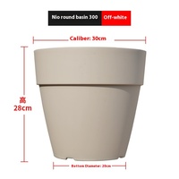 Pot Horun Resin Besar Sedang, panci Bonsai plastik untuk menumbuhkan sayuran segar dan bunga balkon gaya Modern