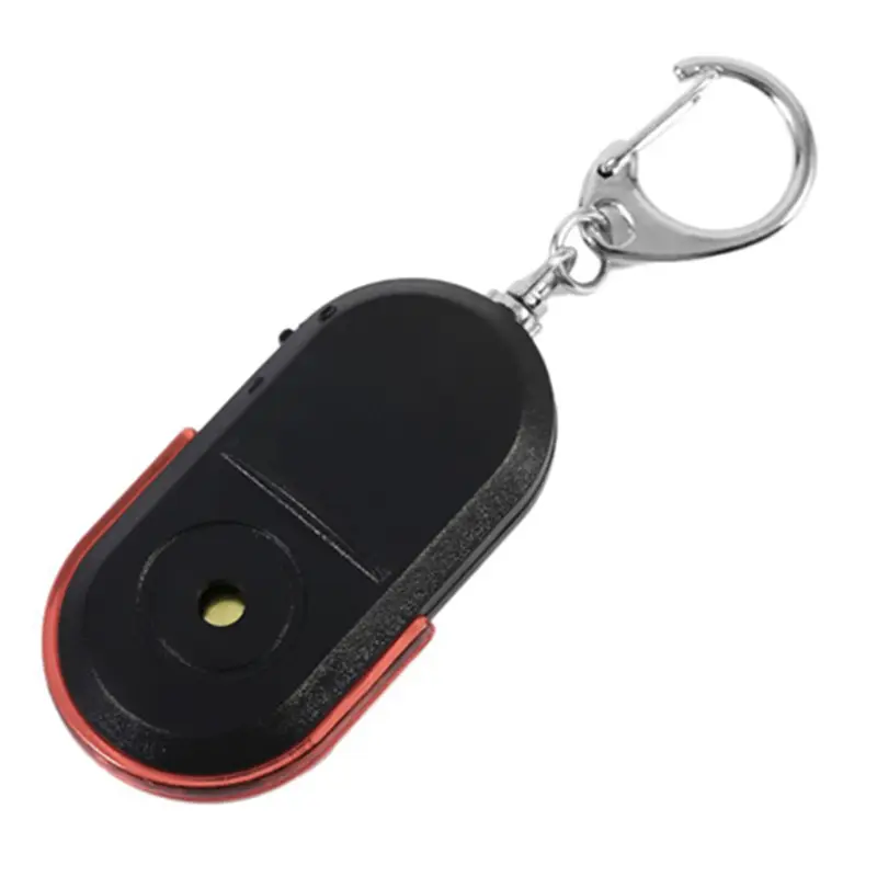 Promotional Gifts Electronic Light Personal Keychain Sound Control Anti-Lost Alarm Whistle Key Finder