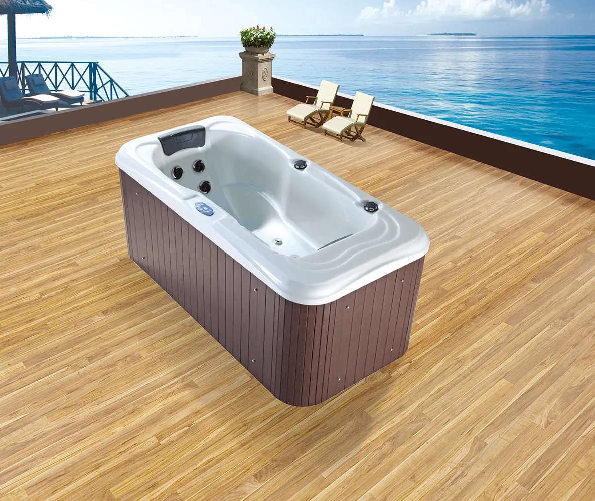 Mini piscina inteligente de acrílico con chorros de masaje, piscina de Spa con chorros de masaje, 2x1M, para exteriores, nuevo estilo, BG-8800, 2023