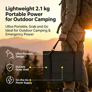 แผงโซลาร์เซลล์แบบพับได้ Alecter 90W โมโนคริสตัลไลน์ 18V DC พร้อมพอร์ต USB DC สำหรับชาร์จไฟแบบพกพา เหมาะสำหรับการเดินป่ากลางแจ้ง - Product Image 4