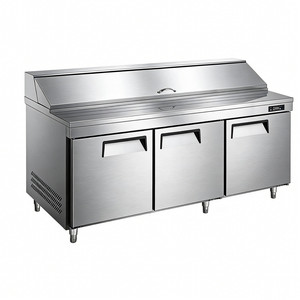 Réfrigérateur Commercial 1/2/3 Portes, Table de Préparation Sandwichs et Salades, Congélateur de Cuisine, Plateforme en Acier Inoxydable, Meilleures Ventes - Product Image 3