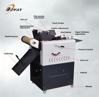 Laminateur automatique à air chaud et froid Boway BW-F370E avec fonction de découpe automatique pour laminage en rouleau A3/A4/A5
