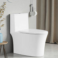 3 Litres Siphonic TISI Thailand Design Sanitaire en céramique monté au sol Placard à eau Tornado Siphonic Commode de toilette monobloc