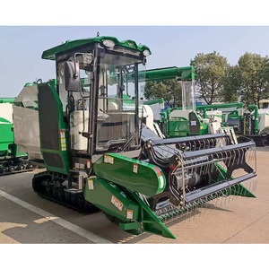 Combine <b>Harvester</b> Grain <b>Harvester</b> <b>Corn</b> Harvesting Machine Gear Drive High Productivity Green - Product Image 1