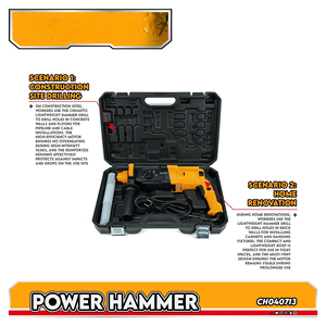 Máy khoan búa xoay đa năng 3 trong 1, mạnh mẽ, sử dụng dây điện - Product Image 5