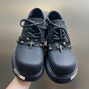 63177 Nouvelles chaussures plateforme décontractées pour hommes, style punk, à bout large, rehaussantes, type Derby, <span class=keywords><strong>en</strong></span> <span class=keywords><strong>cuir</strong></span> à semelle épaisse - Product Image 2