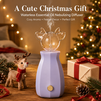 Diffuseur d'huiles essentielles HIITII Pure Aromas - Nébulisation sans eau, rechargeable, éclairage LED, portable pour la maison, l'hôtel, cadeau