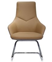 Chaise d'invité moderne à base de traîneau, siège de conférence, fauteuil de visiteur avec accoudoirs courbes, mobilier de bureau pour salle de réunion, fournisseur