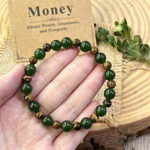 Natural Stone Bracelet Colorful Glass <b>Beaded</b> Stress Relief Professional Factory <b>Direct</b> Wholesale SKU Labeling Service - Product Image 2