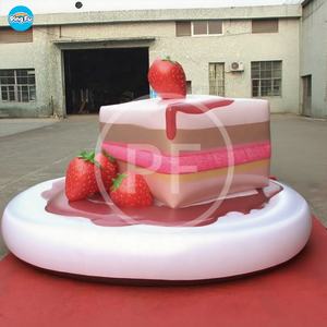 Globo inflable con forma de donut, Ideas para fiestas en la <span class=keywords><strong>playa</strong></span>, modelo de comida de hamburguesa de helado inflable gigante para publicidad inflable - Product Image 6