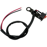 Interrupteur universel pour phare de moto avec voyant lumineux, support de fixation pour rétroviseur, accessoire de commande marche/arrêt