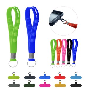 Promotional Satin Polyester Wrist Keychain Lanyard with Lobster Claw for Key Organization
