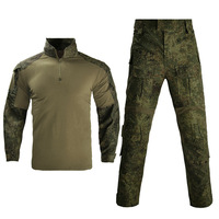 Tenue Tactique G3 pour Homme – Ensemble de Combat Respirant à Manches Longues en Maille Camouflage pour Entraînement et Sécurité Extérieure – Résistant à l'Usure, Coupe Droite