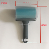 Qingle silikon waschbarer wiederverwendbarer haftender reinigungsfloss-roller für haustierhaar-tuch teppich-tuch-staubsauger