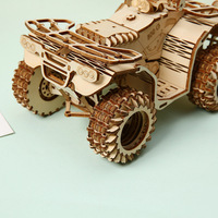 Casse-tête 3D personnalisé découpé au laser ATV en bois Casse-tête créatif écologique Ornements de bureau DIY Modèle de transmission mécanique en bois