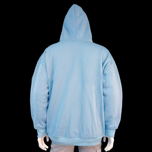 Oversized hoodie met rits, casual streetwear, effen, volledig ritsbaar, oversized hooded jas voor dames - Product Image 2