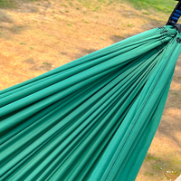 Maßgefertigte Doppel-Nylon-Hängematte mit Baumgurten, Schnellaufbau für Camping
