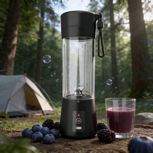 Robot culinaire multifonction 5-en-1 écologique à 6 lames, alimentation par batterie/USB, 1 vitesse, faible bruit, mode turbo, pour bébé, jus, mixeur, utilisation en voiture et en extérieur - Product Image 3