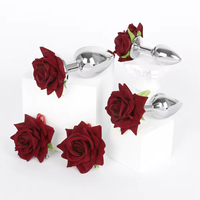 SMOOTH Kit Personnalisé SM pour Adultes : Petit Plug Anal Rose, Pince à Tétons, Accessoires d'Entraînement et de Punition pour Jeux en Extérieur