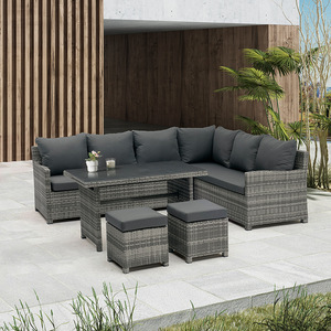 Conjuntos de Comedor para Jardín, Nuevo Diseño, Estilo Casual, Sofá de Mimbre para Exteriores - Product Image 3