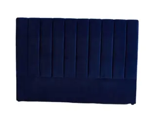 Di lusso confortevole design moderno otto o dieci barra verticale a forma di letto navy blu slitta tessuto testiera del letto - Product Image 1