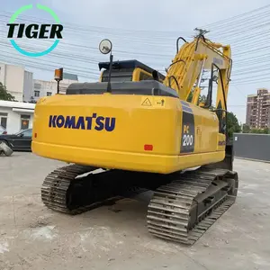 Projeto original baixo preço usado escavadeira japonesa KOMATSU PC200-7 PC220 escavadeira hidráulica sobre esteiras para venda