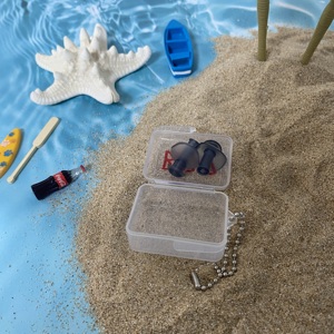 Dành cho người lớn nấm hình hai lớp bơi Nút tai không thấm nước giảm tiếng ồn mềm tùy chỉnh màu sắc bơi nút tai - Product Image 1