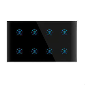 SMARSECUR New Smart UK 8Gang Touch <b>Remote</b> Control <b>Switch</b> 8 Gang Tuya WIFI <b>Remote</b> <b>Switch</b> - Product Image 1