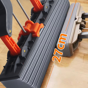 Absorbent <strong>PVA</strong> Sponge Flat <strong>Mops</strong> Folded in Half Squeeze Water Telescopic <strong>Mop</strong> Retractable Stainless Steel <strong>Mop</strong> Free Hand Wash - Product Image 2