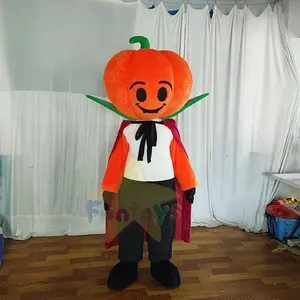 Diskon kostum maskot labu dewasa Halloween gaun festival kustom Funtoys