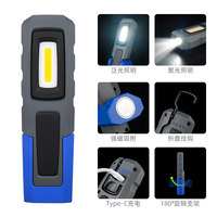 Lampe de travail Saihu pour réparation automobile, ultra-lumineuse, rechargeable, puissante, avec batterie au lithium, portable, magnétique