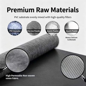 Tapis insonorisant en vinyle massif haute densité, résistant au feu et écologique, pour l'<span class=keywords><strong>isolation</strong></span> acoustique des murs et sols intérieurs - Product Image 4