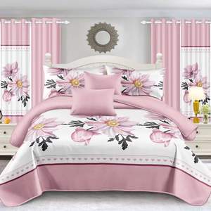 Ensemble <span class=keywords><strong>de</strong></span> housse <span class=keywords><strong>de</strong></span> couette imprimée en 3D, 10 pièces, drap-housse, coton rembourré matelassé, taille king, 400TC, literie pour la maison toute saison - Product Image 5