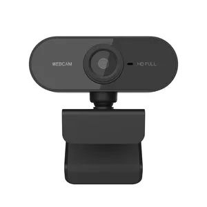 HD 1080P USB Webcam Mini Computer PC Web Camera with Microphone Rotatable for Live Broadcast Video Calling Conference Work