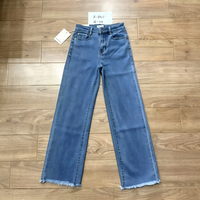 Jeans de Mujer al Por Mayor a Bajo Precio, de Alta Calidad, Lavados, de Pierna Recta, Corte Holgado, Estilo Workwear