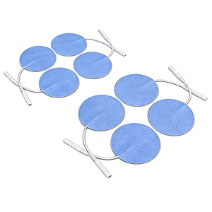 Белые нетканые электроды для физиотерапии и массажа, насадки для <span class=keywords><strong>TENS</strong></span>-аппаратов, 5x5 см, 2.0/2.5 мм, для снятия боли при электростимуляции - Product Image 5