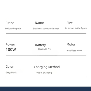 <span class=keywords><strong>Aspirateur</strong></span> de <span class=keywords><strong>voiture</strong></span> sans fil 100W 14000Pa, charge rapide Type-C, 6000mAh, 3 vitesses, <span class=keywords><strong>aspirateur</strong></span> portable sans fil à main - Product Image 5