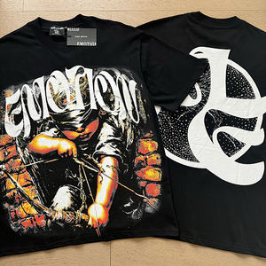 Nouvelle Arrivée T-shirt Homme 100% Coton de Qualité Supérieure Motif Emotions Mixtes Streetwear Imprimé Graphique Coupe Oversize - Product Image 2
