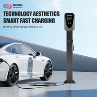 Station de recharge murale GDON Stellux Series 7kW EV Charger Type 1 J1772 32A avec indicateur LED et lecteur RFID