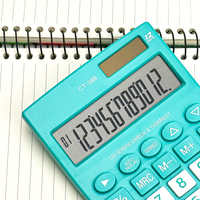 Véritable calculatrice solaire à 12 chiffres-avancée, durable pour un usage professionnel et académique, personnalisable, disponible en vrac