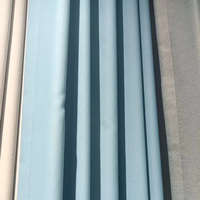 Cortinas de Lujo Personalizadas en Mármol Azul: Tela Floral de Color Sólido y Alta Opacidad para Cortinas Inteligentes en Ventanas de Sala de Estar