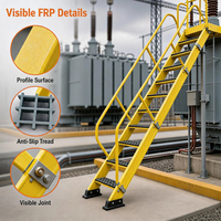 Profils pultrudés en PRV pour passerelles haute tension, barrières extérieures résistantes aux UV, fiables pour la construction et l'infrastructure