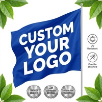 Drapeau promotionnel OEM ODM, fabricant, logo personnalisé, 3x5 pieds, polyester imprimé sur mesure, haute qualité, meilleur prix pour les événements Y