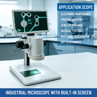 DMSZ30-10 Full HD 1080P Integrated Stereo Zoom Video Microscope 0.7X-4.5X for Mobile Phone PCB Repair Measurement
