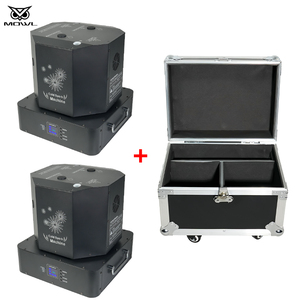 Jeu de 2 feux d'artifice à distance DMX à double tête rotative avec étui de <span class=keywords><strong>vol</strong></span> - Product Image 1