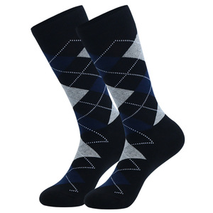 Classic Men's Dress <strong>Socks</strong> Diamond Moisture-wicking Argyle Stripes Business Casual Dot Suit <strong>Socks</strong> <strong>for</strong> <strong>Wedding</strong> - Product Image 3