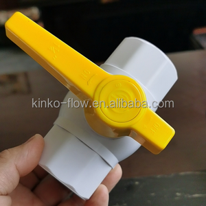 Vannes à boisseau sphérique pneumatiques en PVC/UPVC filetées/à brides DN15~DN100 PN10 pour produits chimiques et eau ISO9001 OEM - Product Image 6