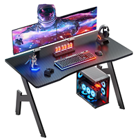 Bureau de Gaming AOR RGB LED ABS Armor 20 Modes BlackSamurai H2 avec Porte-Gobelet, Support Casque, Multiprise 100x60cm Vente en Gros Usine 2026