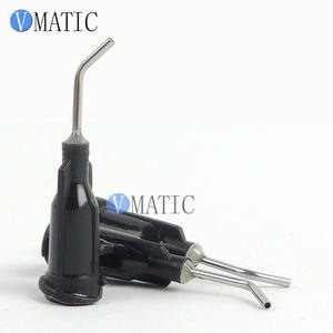 19G 45 度弯头点胶针，1/2 英寸黑色鲁尔锁头，用于精密胶水涂抹 - Product Image 4